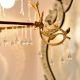 Clear Glass Chandelier Drop Ornaments - Christmas Tree Ornaments - Set of 20